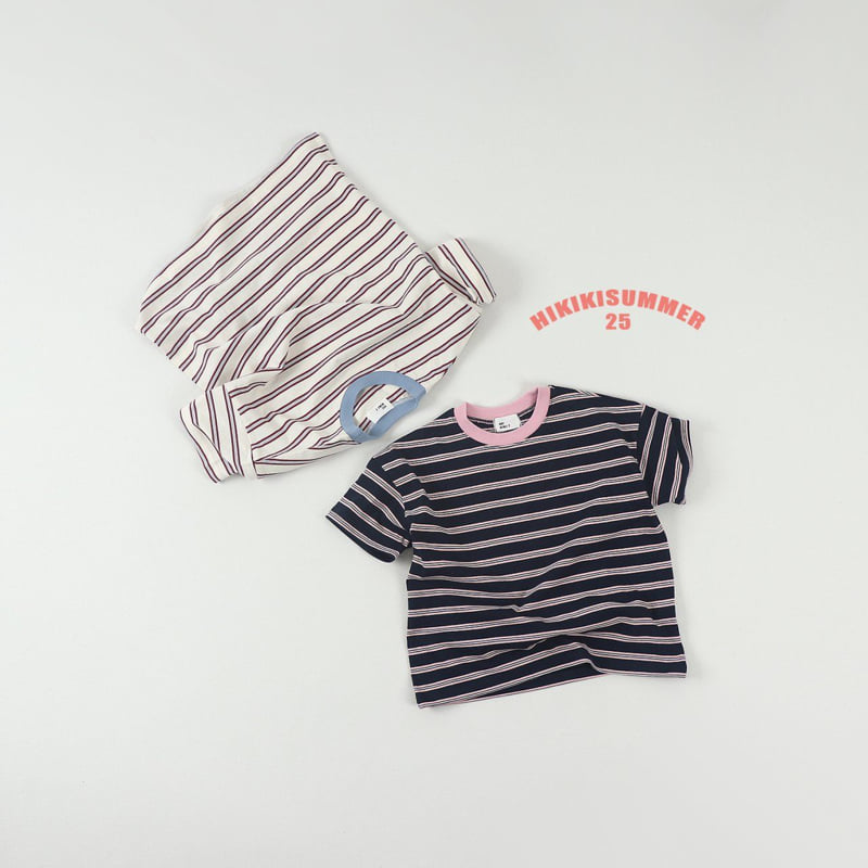 Hikiki - Korean Children Fashion - #designkidswear - Striped Tee - 3
