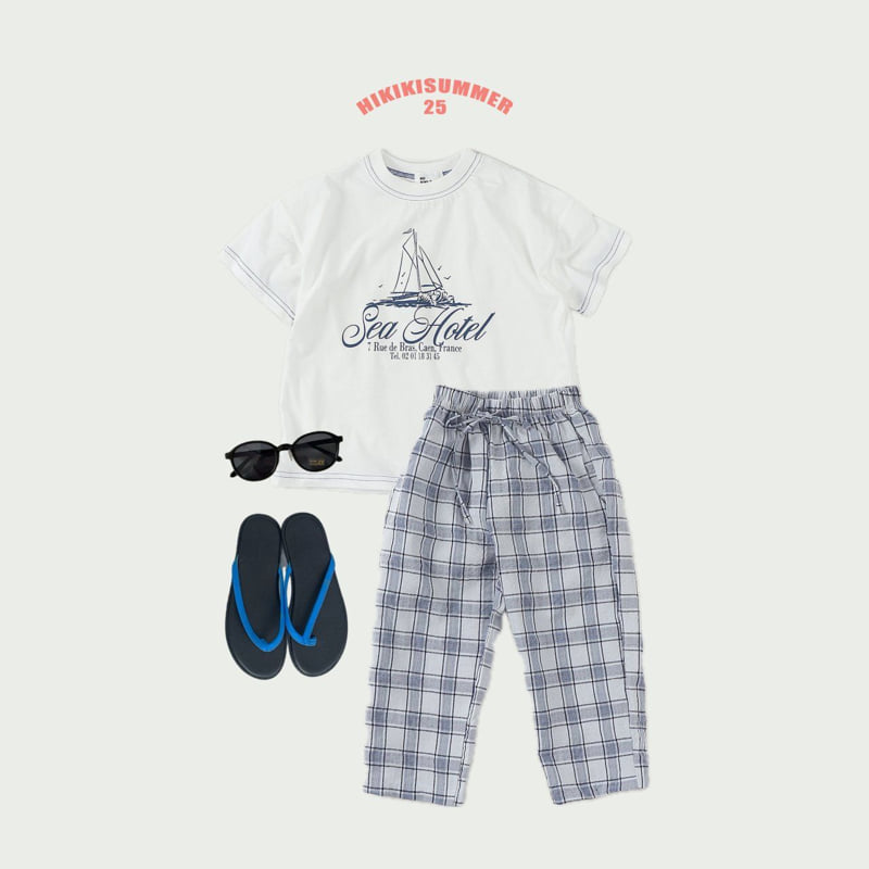 Hikiki - Korean Children Fashion - #discoveringself - Check One-piece Pants - 5