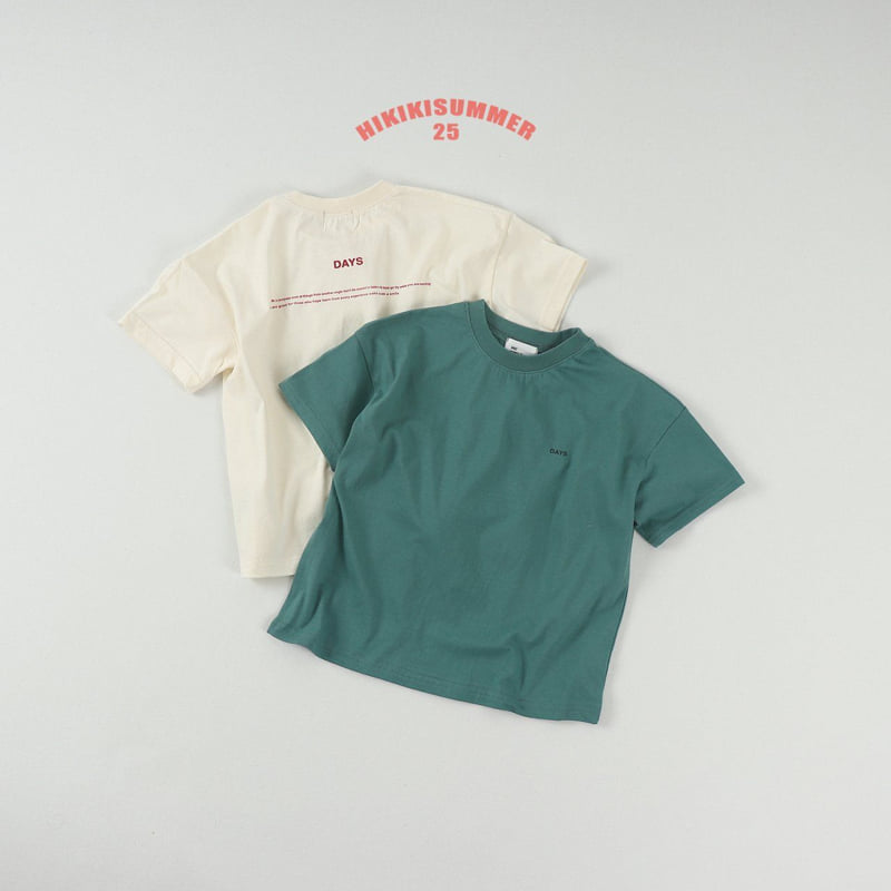 Hikiki - Korean Children Fashion - #discoveringself - Days Tee - 2