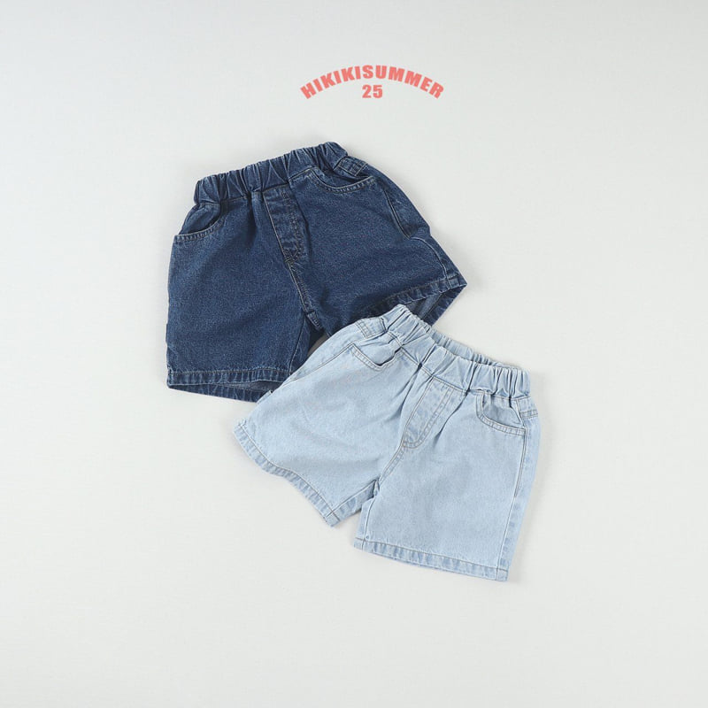 Hikiki - Korean Children Fashion - #discoveringself - Washed Jeans Shorts