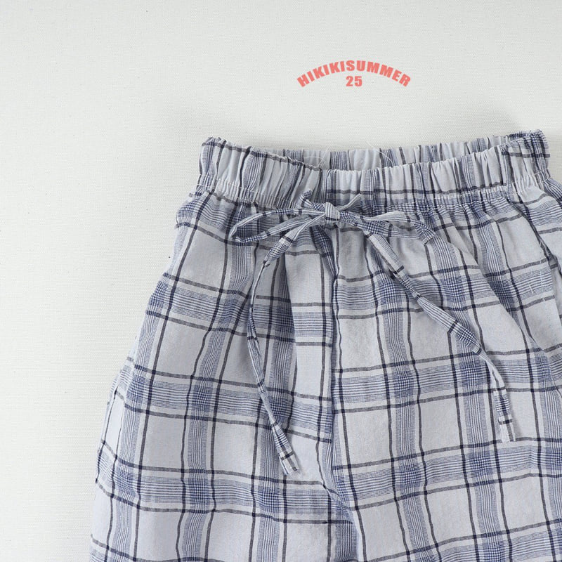 Hikiki - Korean Children Fashion - #kidsshorts - Check One-piece Pants - 7