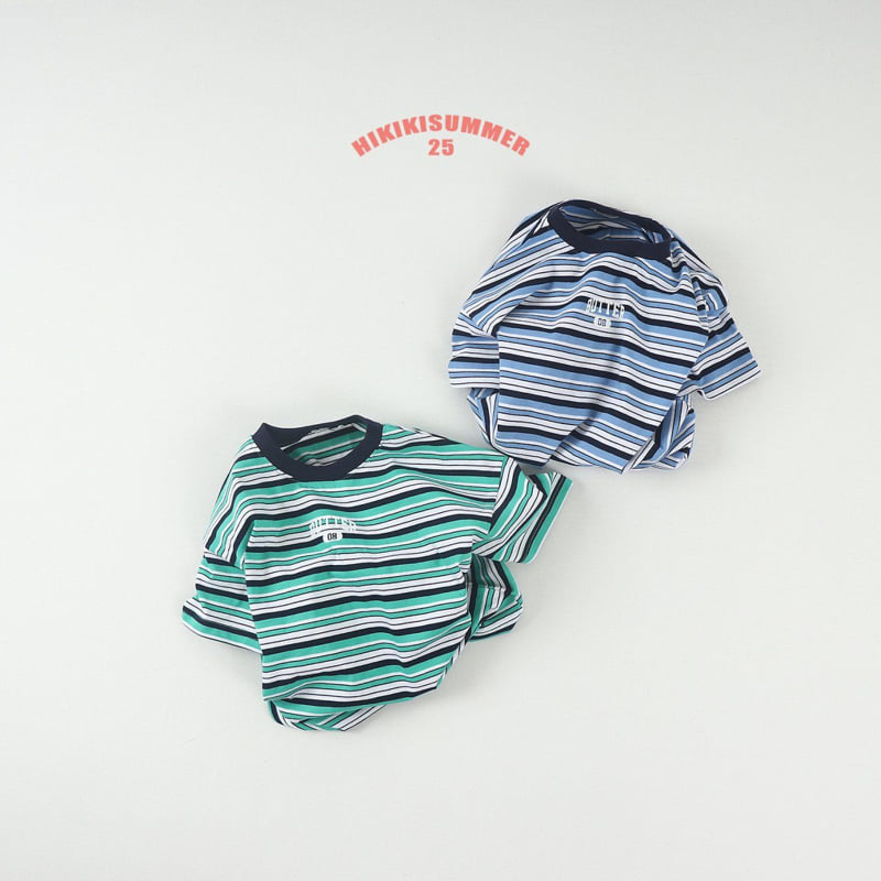 Hikiki - Korean Children Fashion - #kidsshorts - Butter Striped Tee - 10