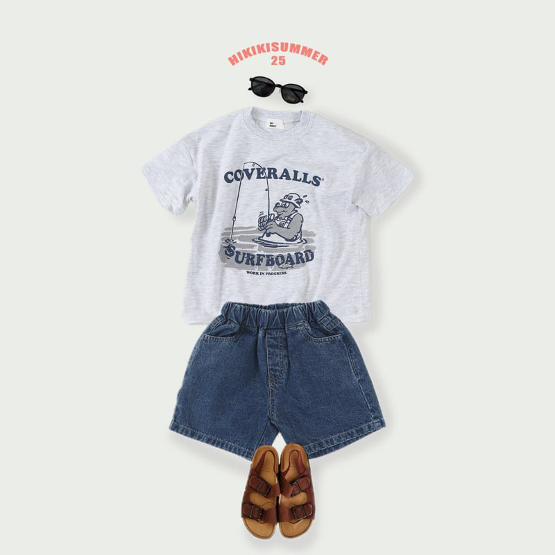 Hikiki - Korean Children Fashion - #kidsshorts - Washed Jeans Shorts - 4