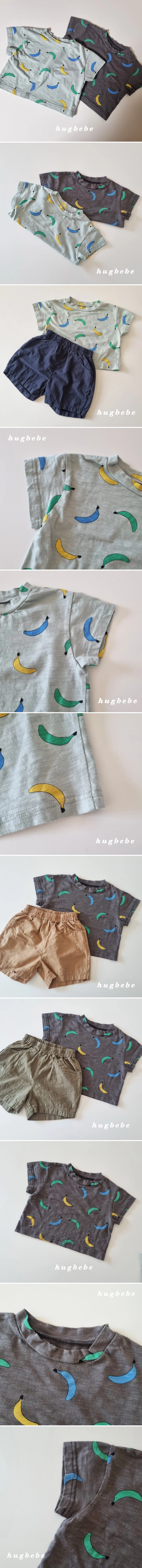 Hug Bebe - Korean Baby Fashion - #babyboutique - Banana Tee