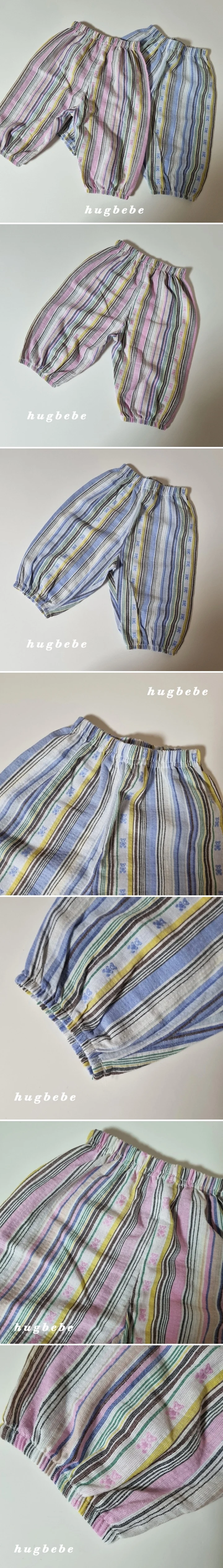 Hug Bebe - Korean Baby Fashion - #babyclothing - Unique Bear Stripe Pants
