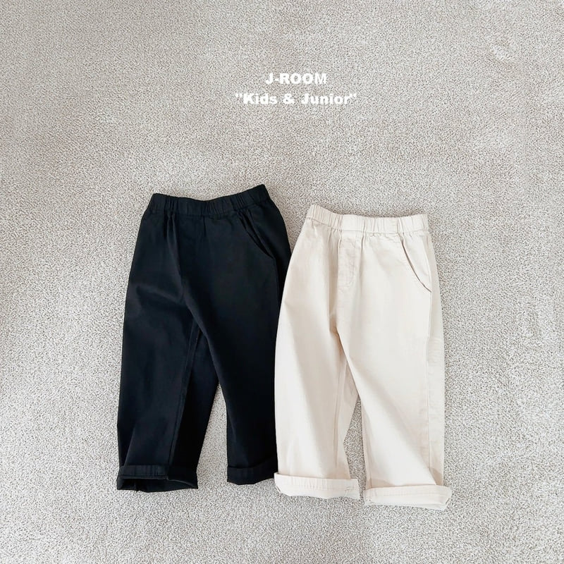J-Room - Korean Children Fashion - #Kfashion4kids - Cotton Span Slim Wide Pants