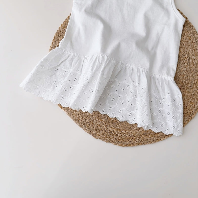 J-Room - Korean Children Fashion - #Kfashion4kids - Lace Layered Sleeveless - 5