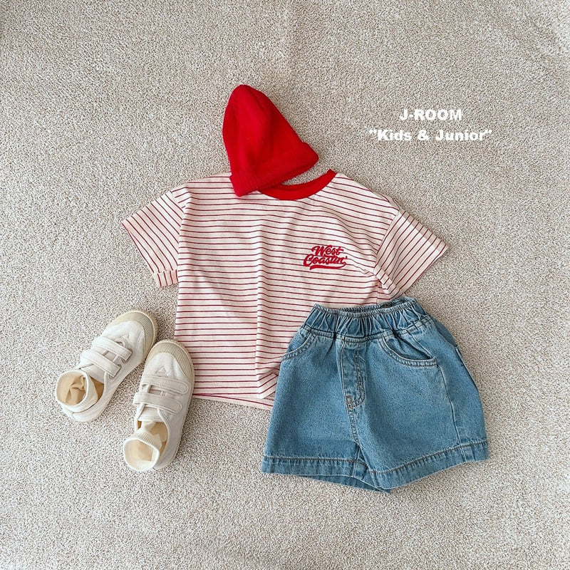 J-Room - Korean Children Fashion - #Kfashion4kids - May Stripe Tee - 6