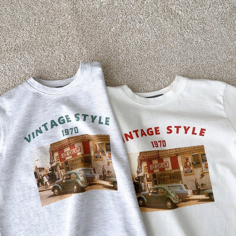 J-Room - Korean Children Fashion - #childofig - Vintage Print Tee - 3