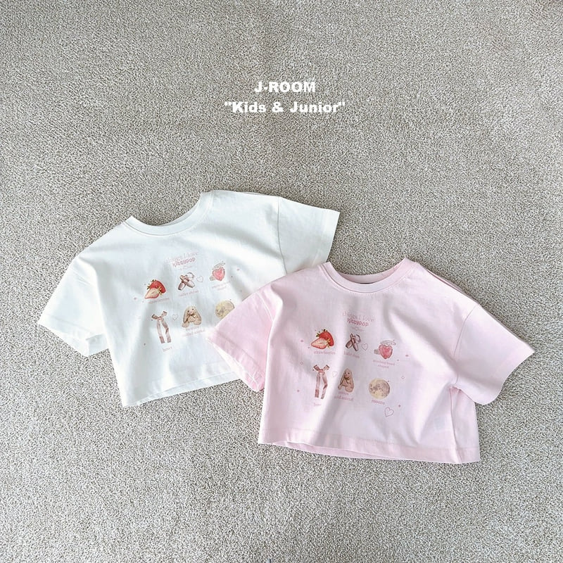 J-Room - Korean Children Fashion - #childofig - Strawberry Crop Tee
