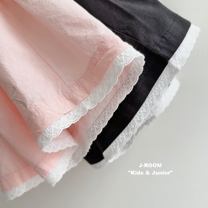 J-Room - Korean Children Fashion - #childofig - Ribbon Lace Pants - 6