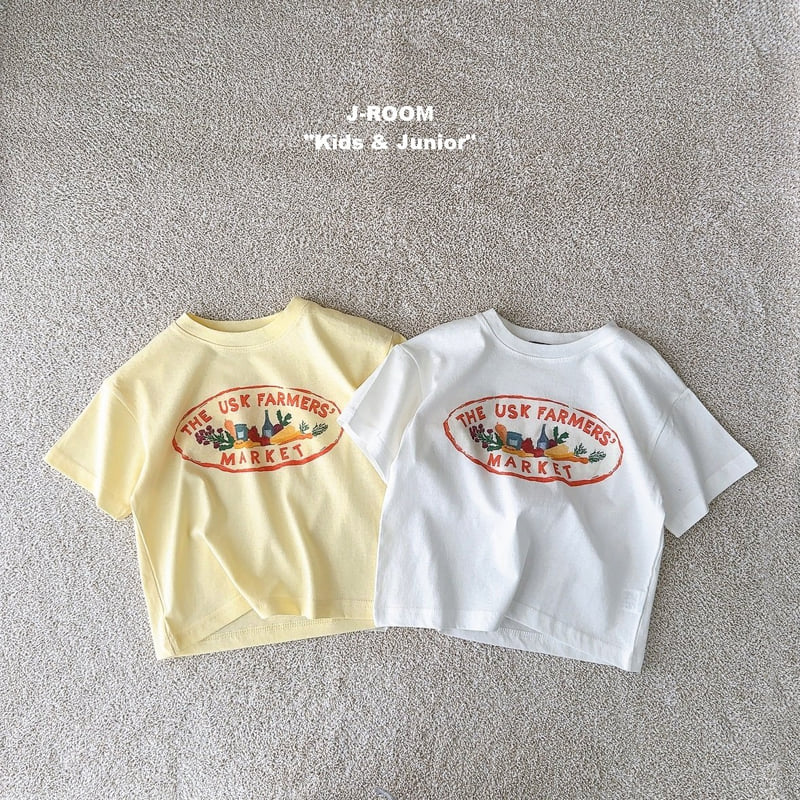 J-Room - Korean Children Fashion - #childrensboutique - Market Print Tee