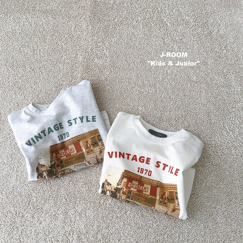 J-Room - Korean Children Fashion - #designkidswear - Vintage Print Tee - 5