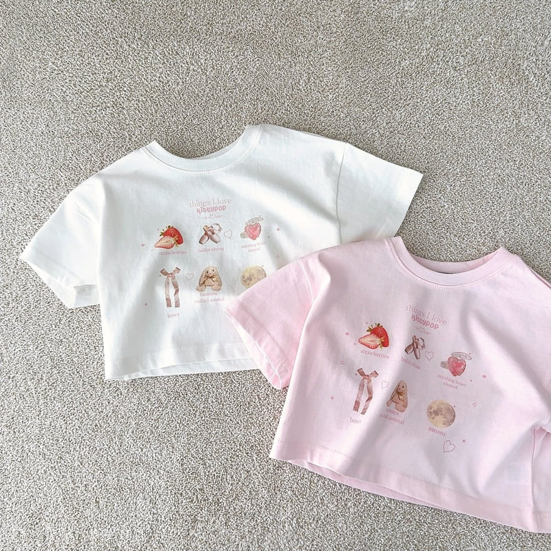 J-Room - Korean Children Fashion - #designkidswear - Strawberry Crop Tee - 3