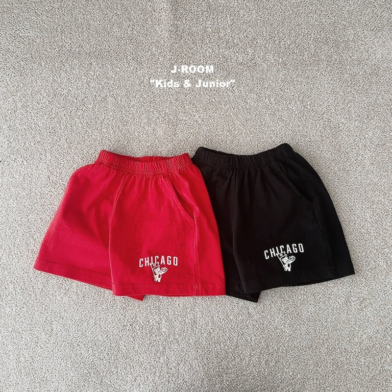J-Room - Korean Children Fashion - #childrensboutique - Chicago Bear Shorts - 4
