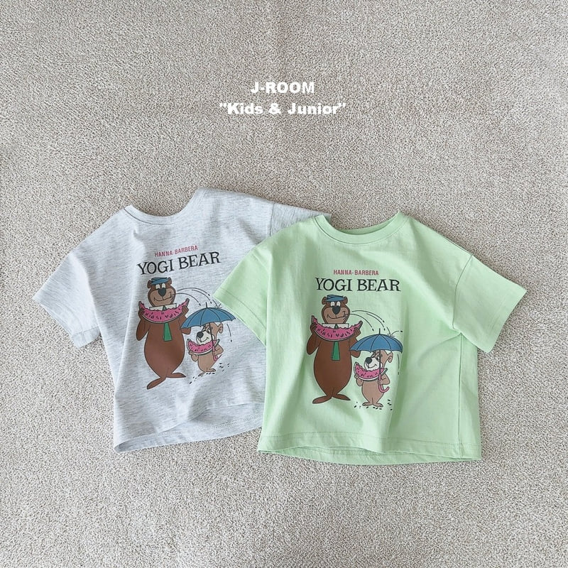 J-Room - Korean Children Fashion - #discoveringself - Watermelon Bear Print Tee