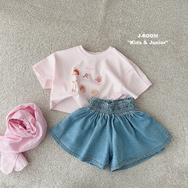J-Room - Korean Children Fashion - #discoveringself - Denim Pleated Skirt Shorts - 9
