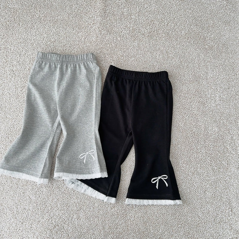 J-Room - Korean Children Fashion - #discoveringself - Lace Bootcut Pants - 3