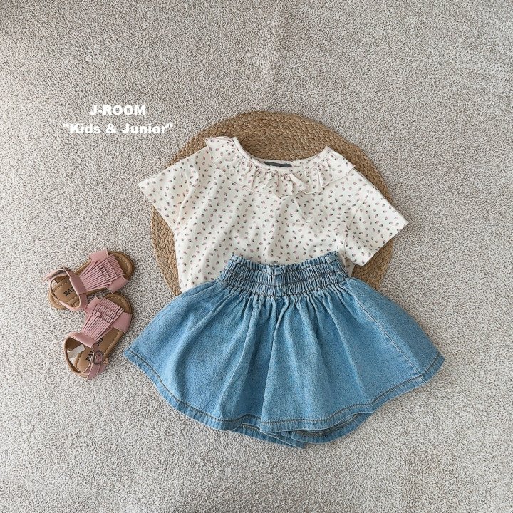 J-Room - Korean Children Fashion - #discoveringself - Strawberry Linen Frill Tee - 8