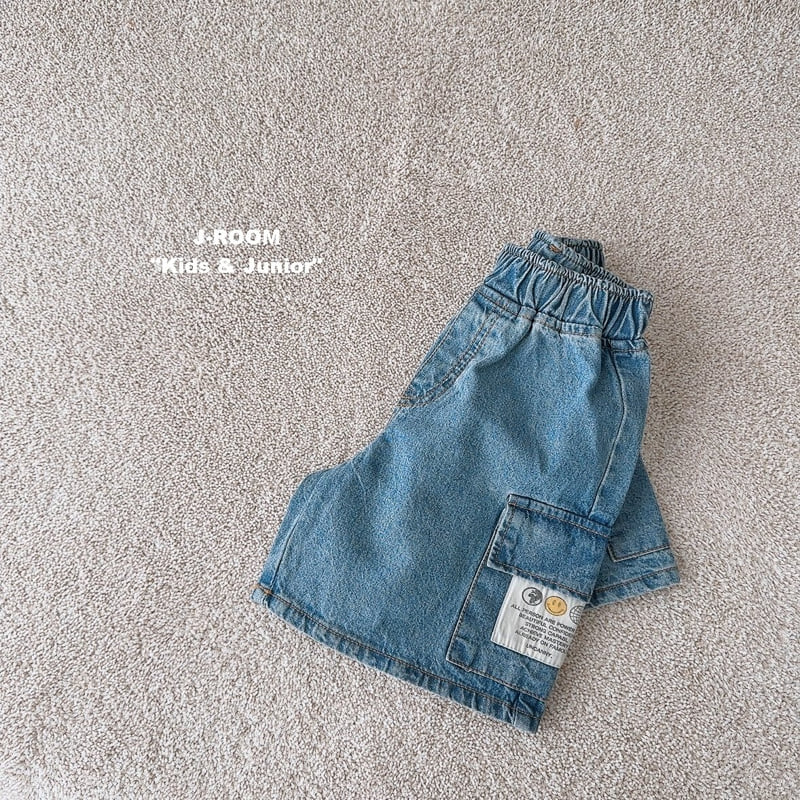 J-Room - Korean Children Fashion - #fashionkids - Cargo Denim Pants - 3