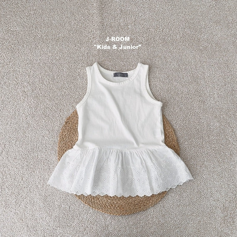 J-Room - Korean Children Fashion - #fashionkids - Lace Layered Sleeveless