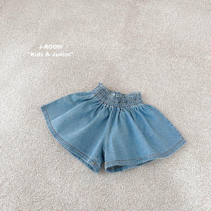 J-Room - Korean Children Fashion - #fashionkids - Denim Pleated Skirt Shorts - 10