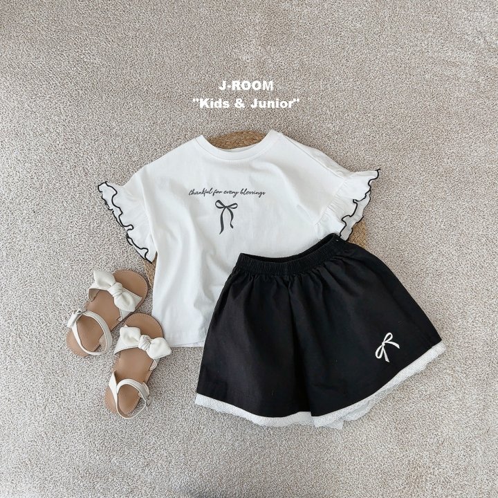 J-Room - Korean Children Fashion - #fashionkids - Ribbon Lace Pants - 10