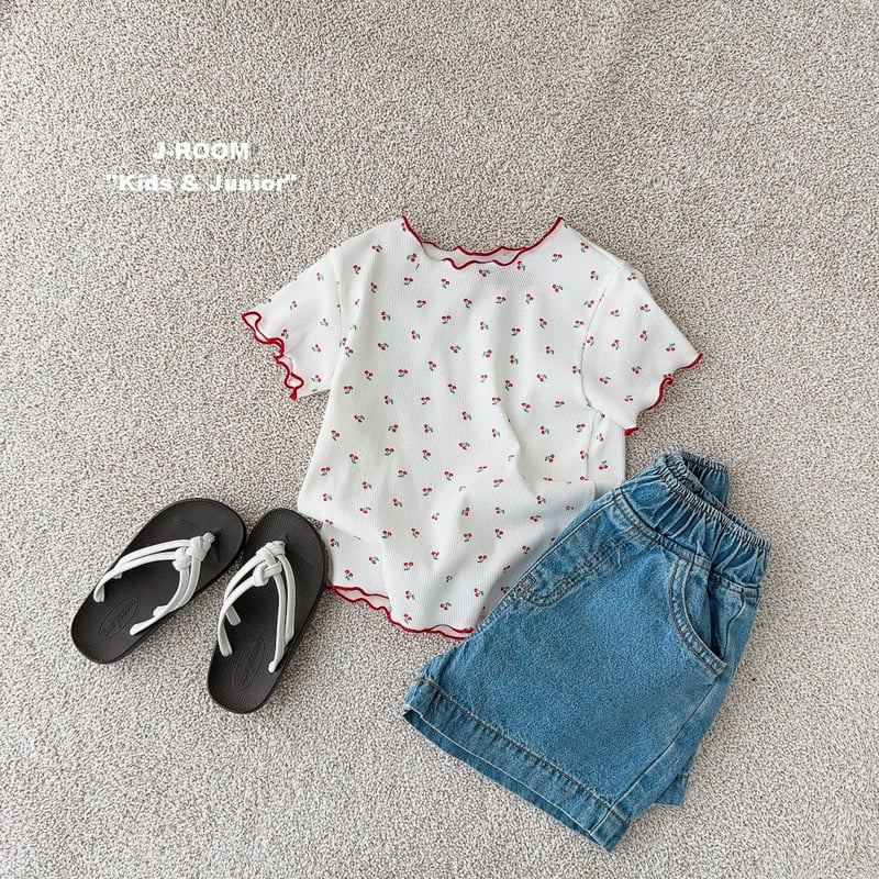 J-Room - Korean Children Fashion - #kidsshorts - Summer Ribbed Wave Tee - 7