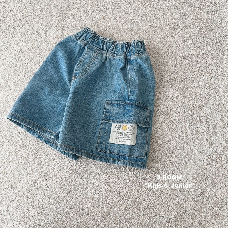 J-Room - Korean Children Fashion - #fashionkids - Cargo Denim Pants - 4