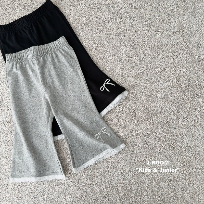 J-Room - Korean Children Fashion - #kidsshorts - Lace Bootcut Pants - 5