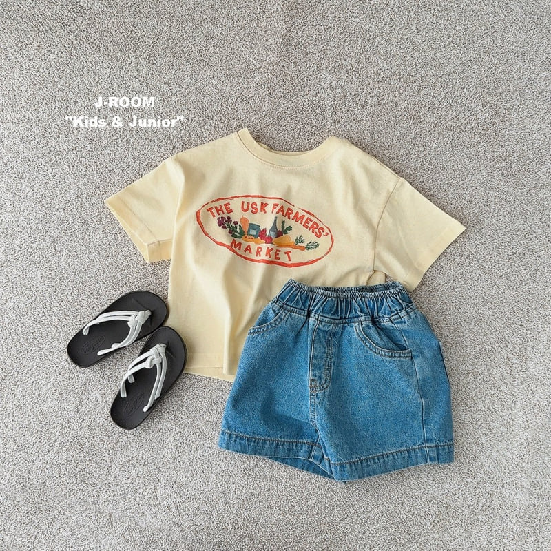 J-Room - Korean Children Fashion - #kidsstore - Market Print Tee - 6