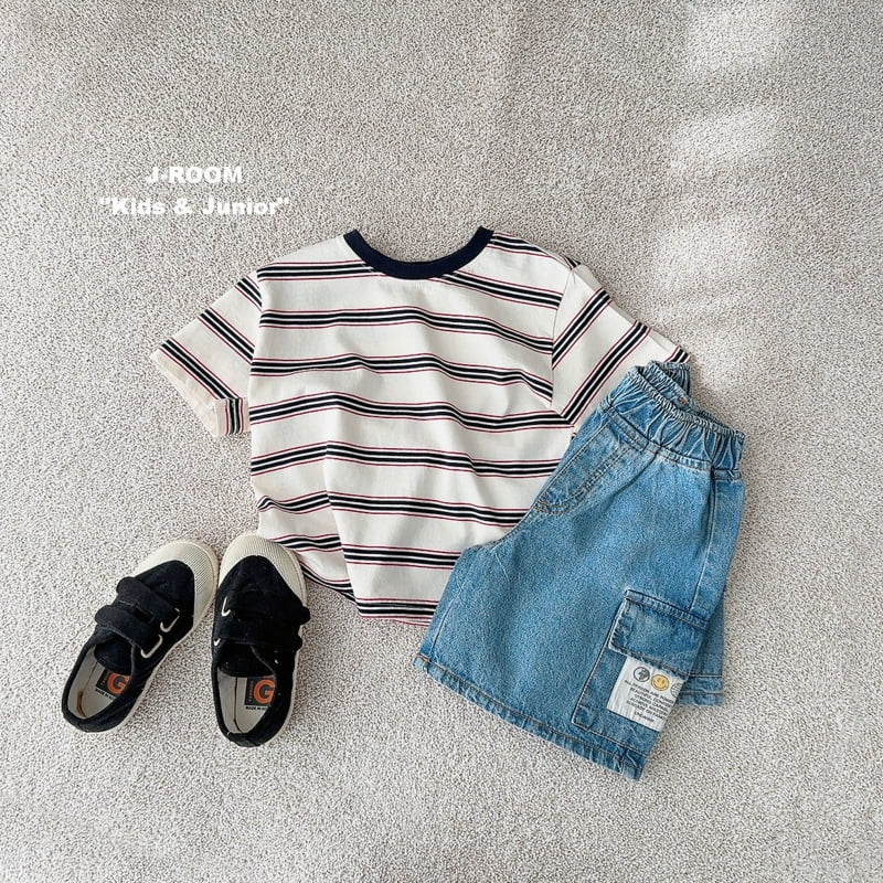 J-Room - Korean Children Fashion - #kidsstore - Cargo Denim Pants - 5