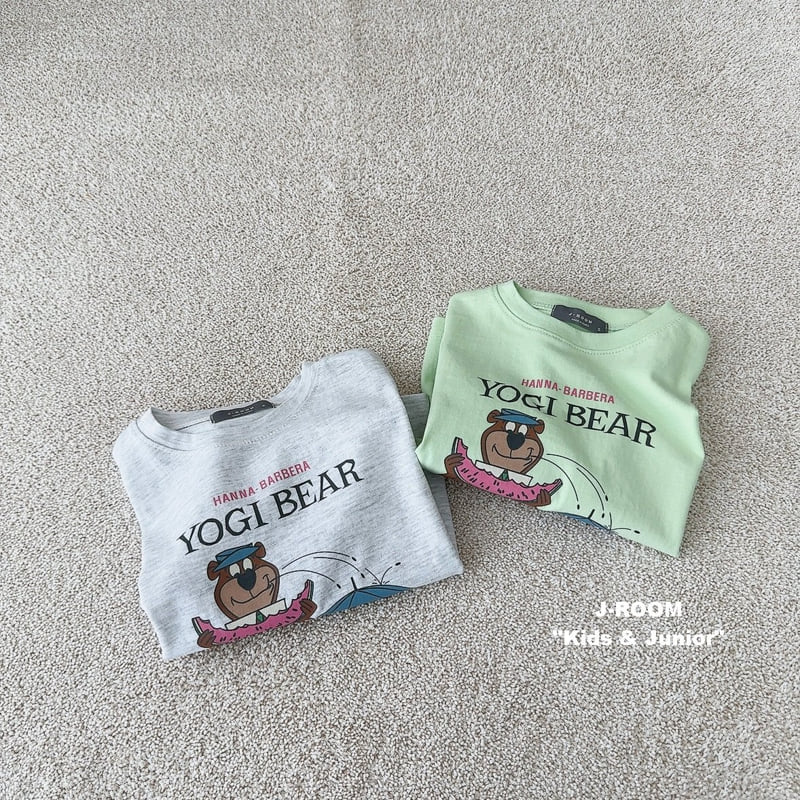 J-Room - Korean Children Fashion - #kidsshorts - Watermelon Bear Print Tee - 4