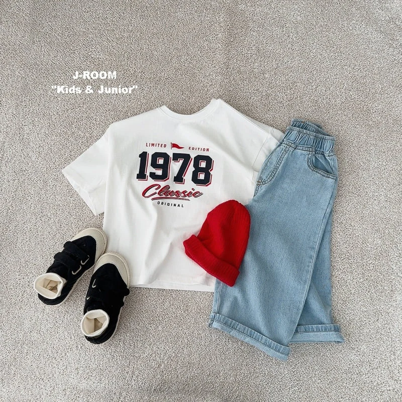 J-Room - Korean Children Fashion - #kidsstore - Summer Label Wide Denim Pants - 9