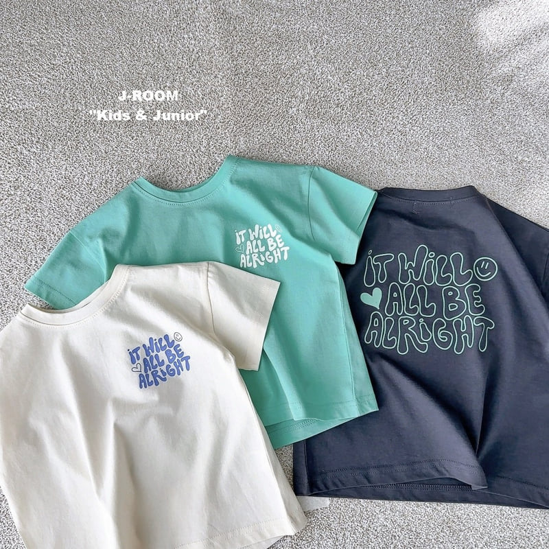 J-Room - Korean Children Fashion - #kidzfashiontrend - Lettering Print Tee - 2