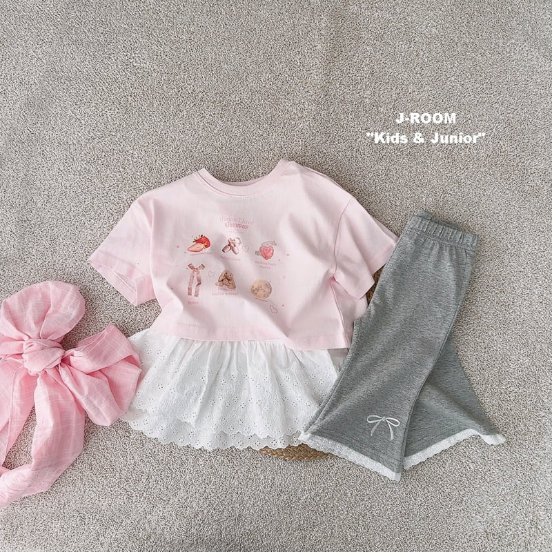 J-Room - Korean Children Fashion - #kidzfashiontrend - Lace Bootcut Pants - 7
