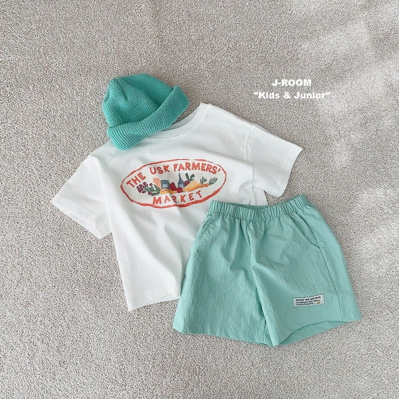 J-Room - Korean Children Fashion - #littlefashionista - Market Print Tee - 9