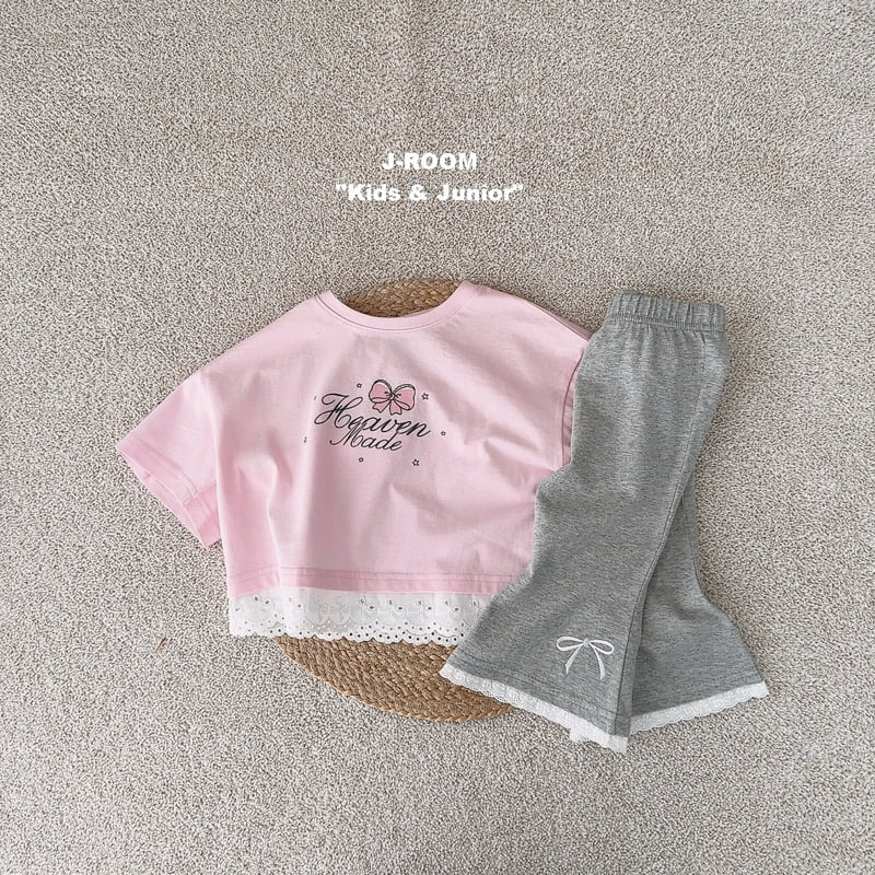 J-Room - Korean Children Fashion - #littlefashionista - Lace Bootcut Pants - 9