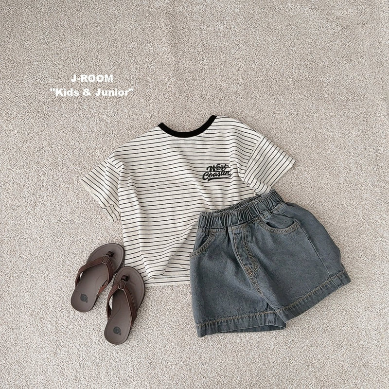 J-Room - Korean Children Fashion - #littlefashionista - May Stripe Tee - 7