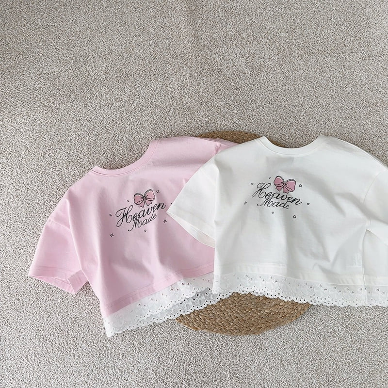 J-Room - Korean Children Fashion - #littlefashionista - Heaven Lace Tee - 4