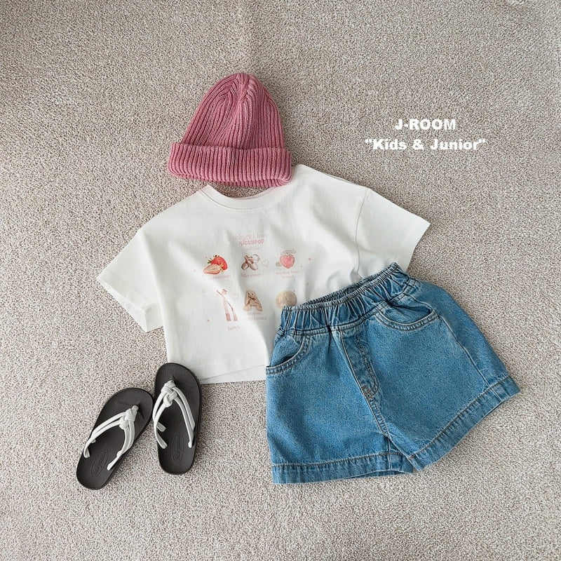 J-Room - Korean Children Fashion - #magicofchildhood - Strawberry Crop Tee - 11