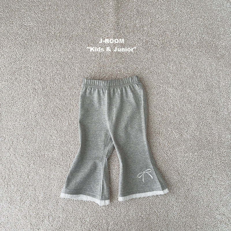J-Room - Korean Children Fashion - #minifashionista - Lace Bootcut Pants - 11
