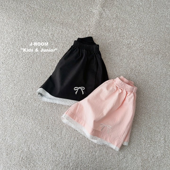 J-Room - Korean Children Fashion - #minifashionista - Ribbon Lace Pants - 3