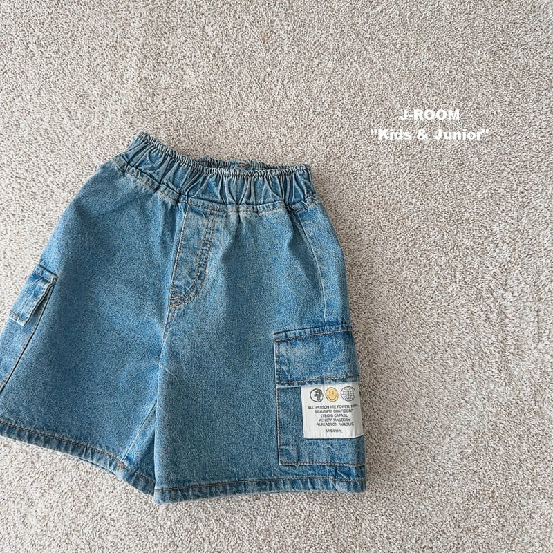 J-Room - Korean Children Fashion - #prettylittlegirls - Cargo Denim Pants - 11