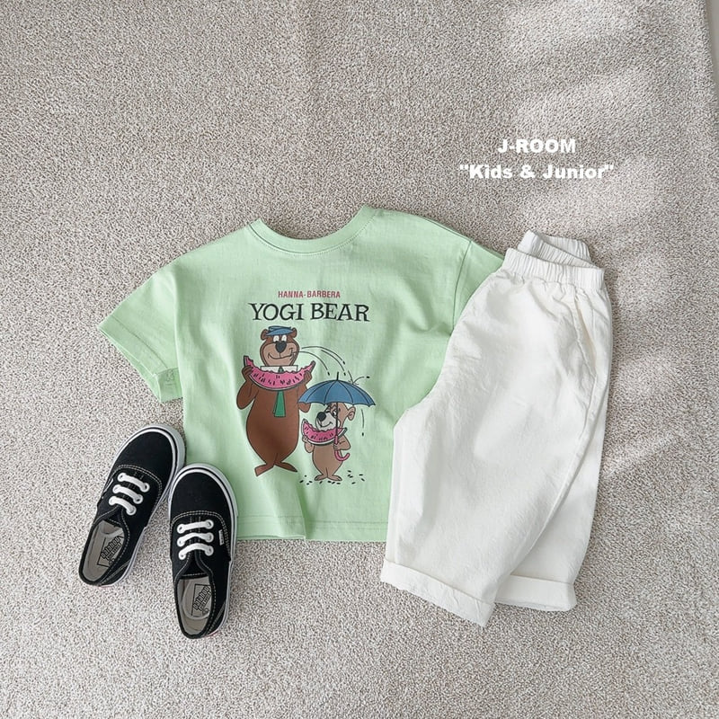 J-Room - Korean Children Fashion - #prettylittlegirls - Watermelon Bear Print Tee - 10
