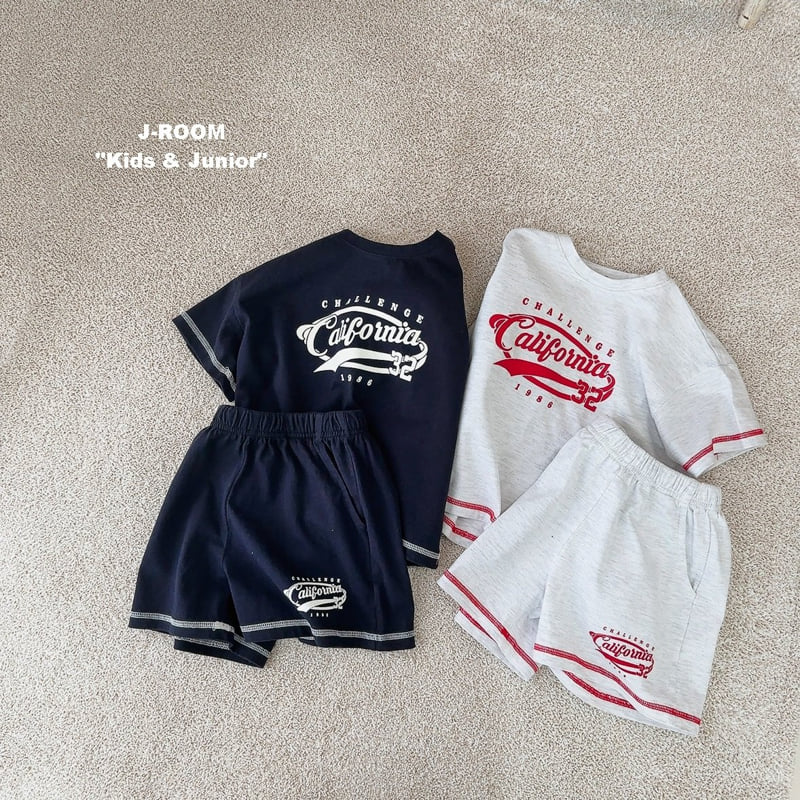 J-Room - Korean Children Fashion - #minifashionista - Stitch Top Bottom Set - 4