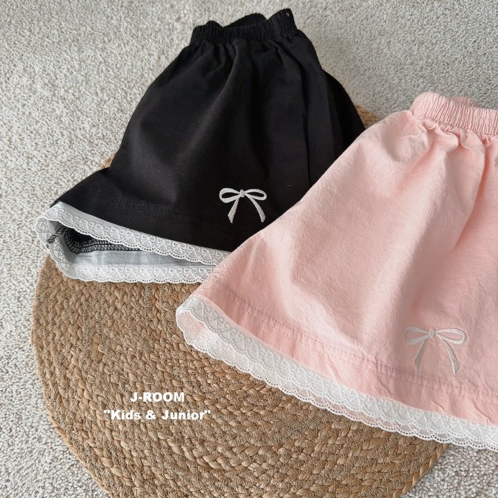 J-Room - Korean Children Fashion - #minifashionista - Ribbon Lace Pants - 4