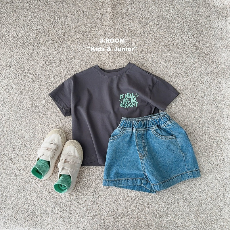 J-Room - Korean Children Fashion - #todddlerfashion - Lettering Print Tee - 8