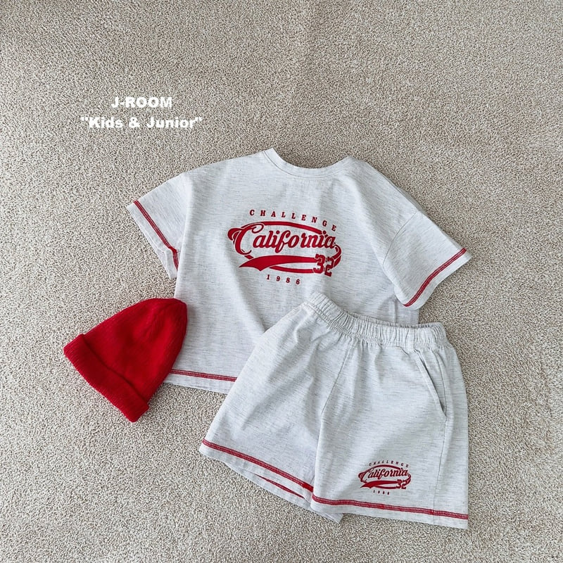 J-Room - Korean Children Fashion - #toddlerclothing - Stitch Top Bottom Set - 6