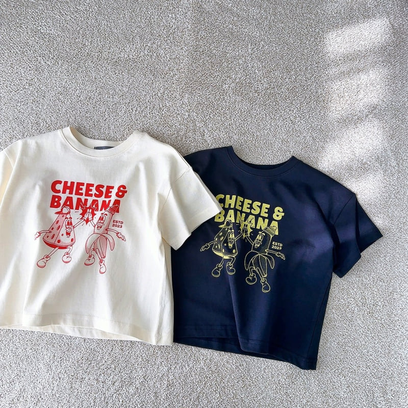 J-Room - Korean Children Fashion - #toddlerclothing - Cheese Banana Tee - 2